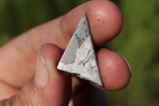 Seymchan Etched Meteorite 3.  7 Grams Part Slice