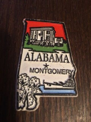 Alabama Montgomery Rubber Magnet