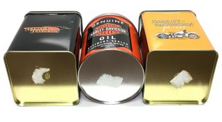 3 Harley Davidson Motor Cycles Collectible Metal Storage Tins 5
