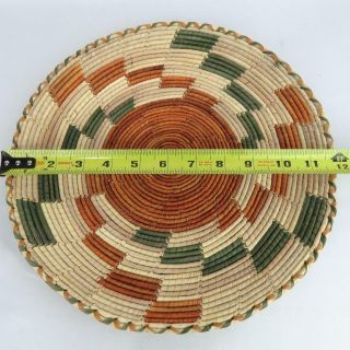 Vintage Native American Indian Hand Woven Basket Plate Tray 4