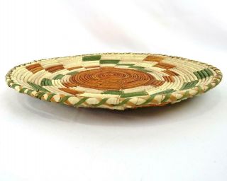 Vintage Native American Indian Hand Woven Basket Plate Tray 5