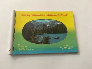 Vintage Souvenir Photo Book Rocky Mountain National Park Co