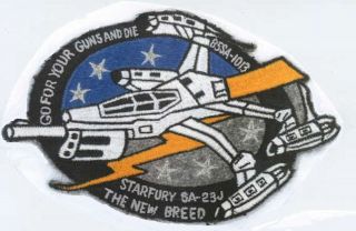 Babylon 5: Star Fury - The Breed Embroidered Iron - On Patch