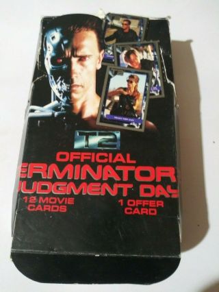 T2 - Terminator 2 Judgement Day Trading Card Box With Cards Random T2 Cards