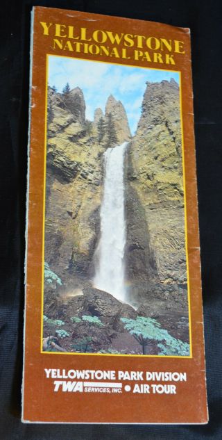 Vintage Yellowstone National Park Twa Visitor Pamphlet,  Air Tour,  Travel Guide