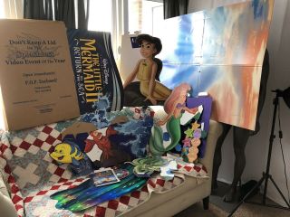 The Little Mermaid 2 Disney Return To The Sea Cardboard Standee Stand LARGE 3