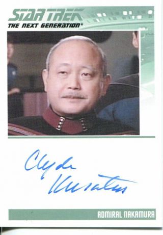 Star Trek Tng The Complete Series 1 Autograph Card Clyde Kusatsu