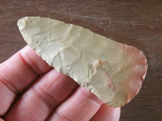 Early Archaic Cobbs Knife,  Cache River Area Southern Illinois,  L 3 1/2