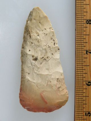 Early Archaic Cobbs knife,  Cache River area Southern Illinois,  L 3 1/2 4