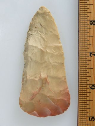 Early Archaic Cobbs knife,  Cache River area Southern Illinois,  L 3 1/2 5