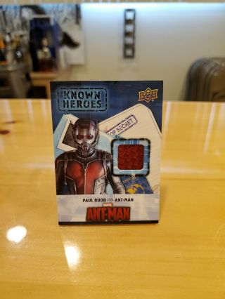 Ud Captain America Civil War Known Heroes Memorabilia Card Kh - Am Ant - Man Checker