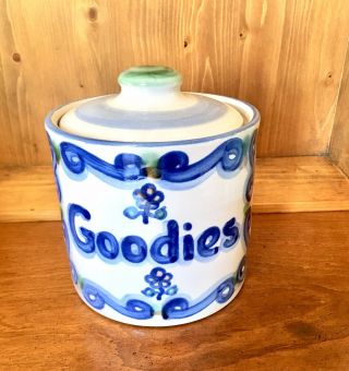Vintage M.  A.  Hadley Goodies Cookie Canister With Lid