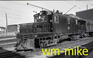 017 Trolley Quebec Railway Light & Power Motor 35 In 1948 B&w Negative