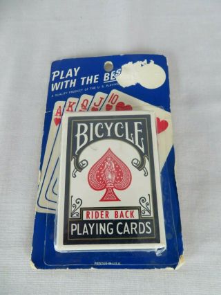 Bicycle Playing Cards Rider Back 808 Poker Air Cushioned Vintage Factory