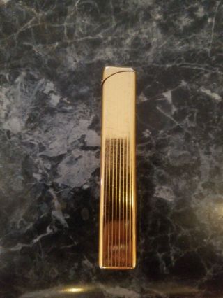 Vintage Colibri Lighter Gold Slim Made In Korea