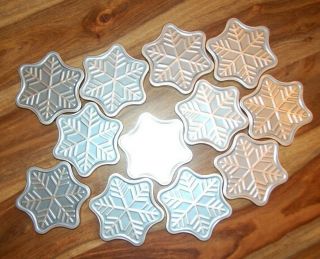 12 Tin Snow Flake Gift Card Holder Christmas Winter Holiday Present Boxes Amazon