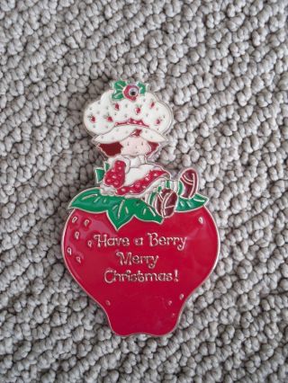 Vintage Strawberry Shortcake Dolls Christmas Tree Ornament 1984 Holiday Htf
