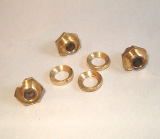 Singer Sewing Machine Power Terminal Brass Wire Posts & Nuts 3 2
