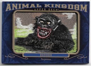2019 19 Ud Upper Deck Goodwin Champions Animal Kingdom Bonobo Patch Insert Card