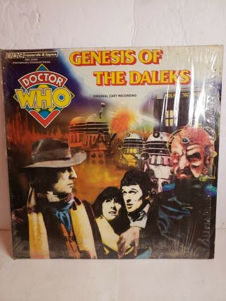 Doctor Who Genesis Of The Daleks Vinyl Lp Bbc Records Bbc - 22364 Vintage 1979