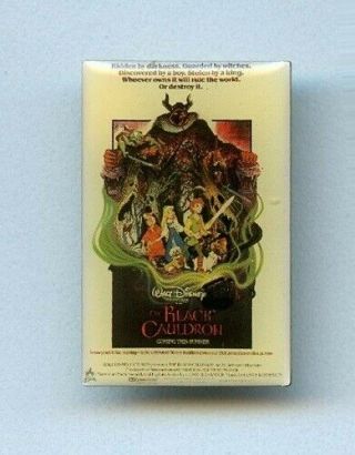 Disney One Sheet The Black Cauldron Taran Gurgi Horned King Elionwy Poster Pin