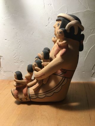 L.  M.  Lucero Jemez Pueblo Native American Storyteller Figurine 2
