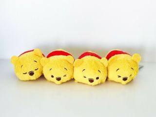 Disney Japan Winnie The Pooh Expressions Mini Tsum Tsum Plush Set Of 4 2015