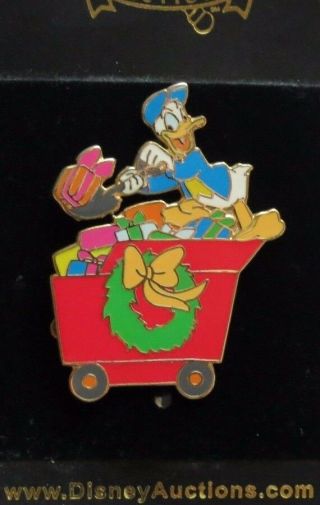 Disney Christmas Train Fab 5 Set Donald Duck Presents Le 100 Pin Htf