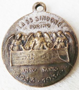 1933 - 34 Exhibition Of The Holy Shroud Of Turin Medal