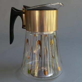 Vtg David Douglas Mid - Century 8 - Cup Glass Coffee Pot Percolator Nos
