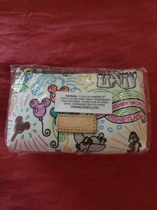 Nwt Dooney And Bourke Disney Sketch Make Up Bag Cosmetic Case