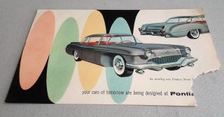 1955 Pontiac Strato Star Show Car & Production Pontiacs,  Auto Show Sales Folder