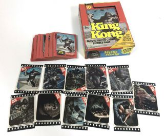 Vintage 1976 Topps King Kong Trading Card Set Near