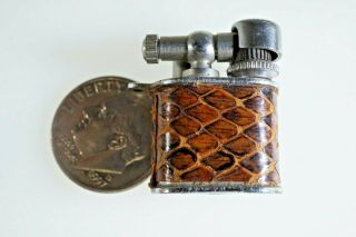 Vintage Mini Lift Arm Lighter Leather Wrap.  “pygmy”.