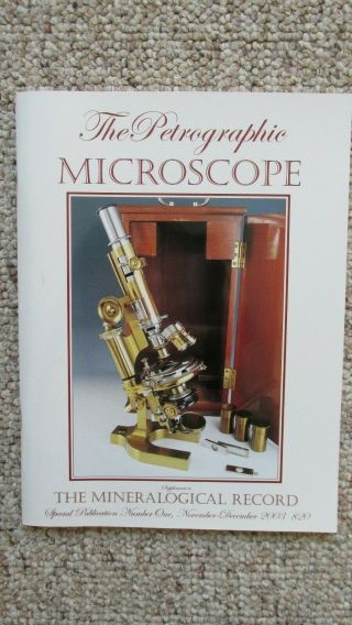 2003 Mineralogical Record Petrographic Microscope Mineral Research Instrument