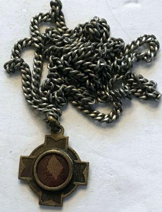 Vintage Relic Saint Gerard Majella Medal Pendant Charm Religious Catholic