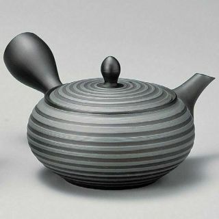 Tokoname Kyusu Teapot With Integrated Ceramic Sieve (kuro Sendan) 280ml