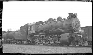 Cpr Steam Loco 724 Vancouver,  Bc August 1946 B&w 616 Size Negative