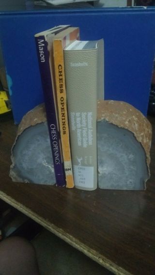 Cut Geode Bookends 5,  Pounds 5 " High Decoration Books