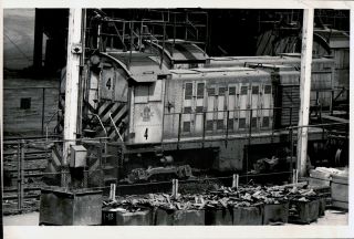 1976 Republic Steel Electric Train S - 2 Engine Railroad Yard 6x4 Photo X2200s A