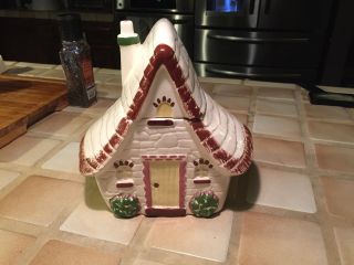 Adorable 1953 Sierra Vista Cookie Jar Vintage Retro Gingerbread House/cottage