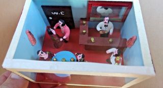 Mexican Diorama Bar & Restaurant Miniature Shadow Box Mexico Folk Art 6