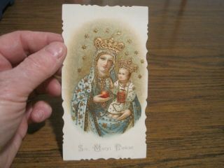 Vintage Mary Holy Card Polish?