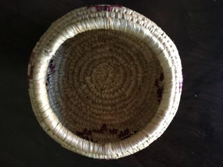 Native Eskimo Hand Woven Basket w/Lid Set of 2 3