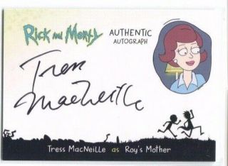2019 Cryptozoic Rick And Morty S2 Autograph Tress Macneille As Roy 