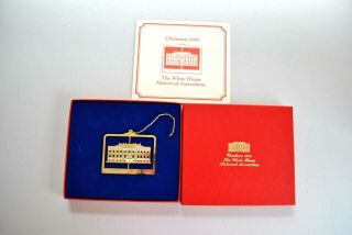 Christmas 1983 The White House Historical Association Ornament Gold Plated