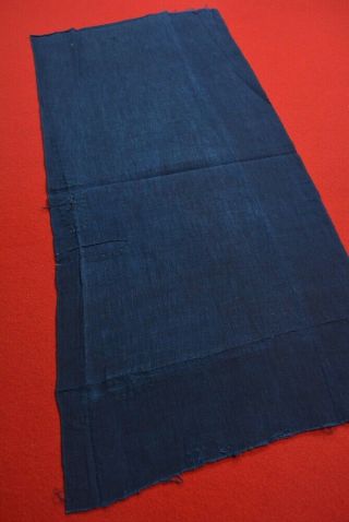 Xs95/50 Vintage Japanese Fabric Cotton Antique Boro Patch Indigo Blue 31.  1 "