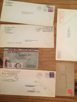 La Choy 20,  Vintage Old Stamped Envelopes Usa & Foreign 9