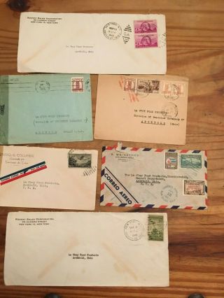 La Choy 20,  VINTAGE Old Stamped Envelopes USA & Foreign 9 2