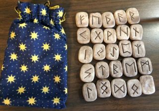 Set Of 25 Artisan Crafted Elder Futhark Runes